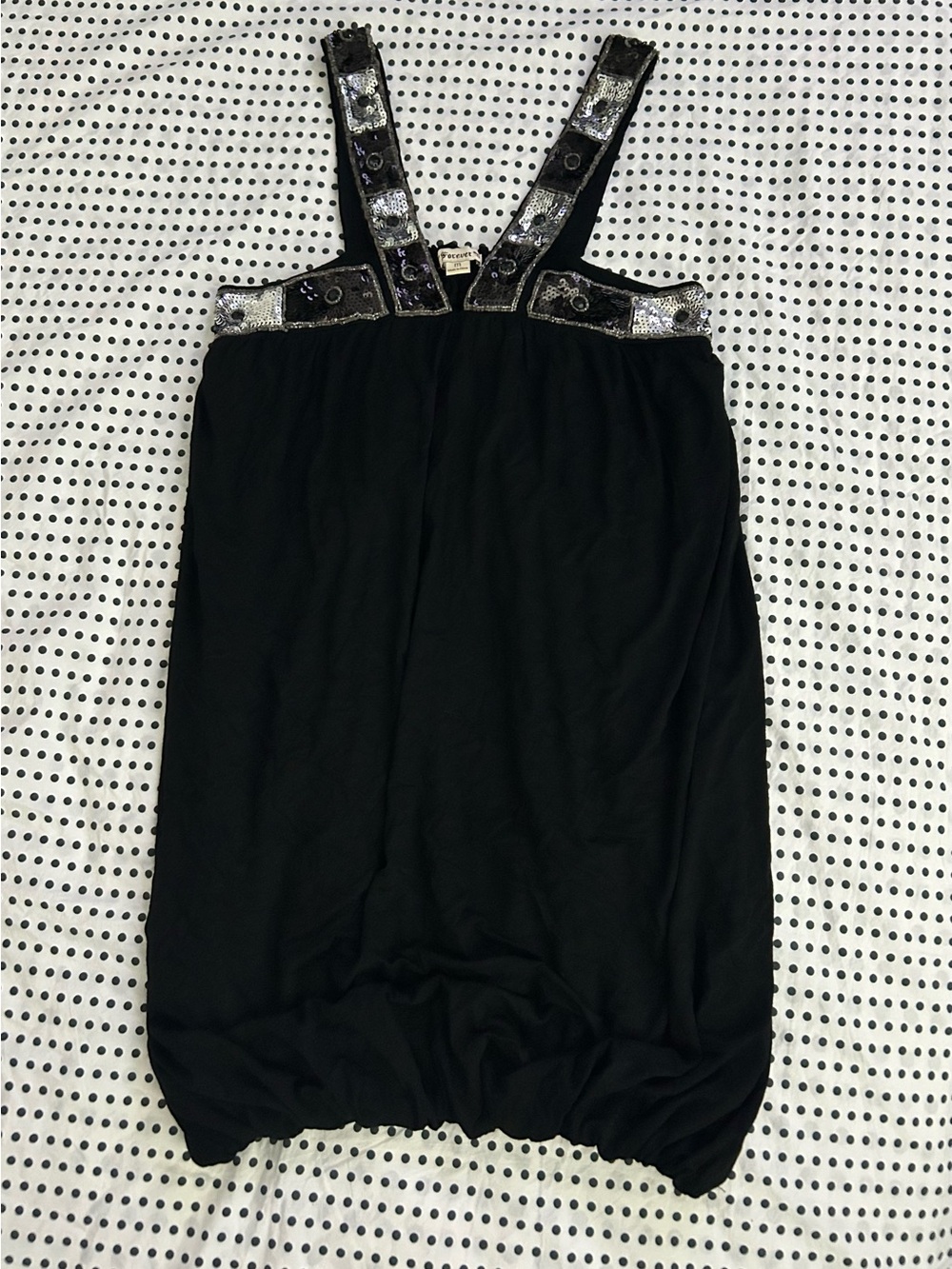 Vintage forever 21sequin bubble hem mini dress